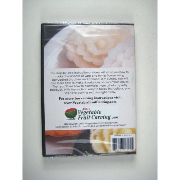 Nita's Yam and Turnip Flowers DVD Vegetable Fruit Carving Video Instruction - Picture 3 of 3